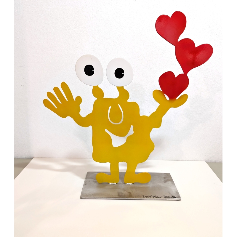Patrick Preller Liebesgrüße Metallskulptur Monster