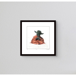 Original-Bild "Yoda" von Leslie G. Hunt entworfen und handsigniert.