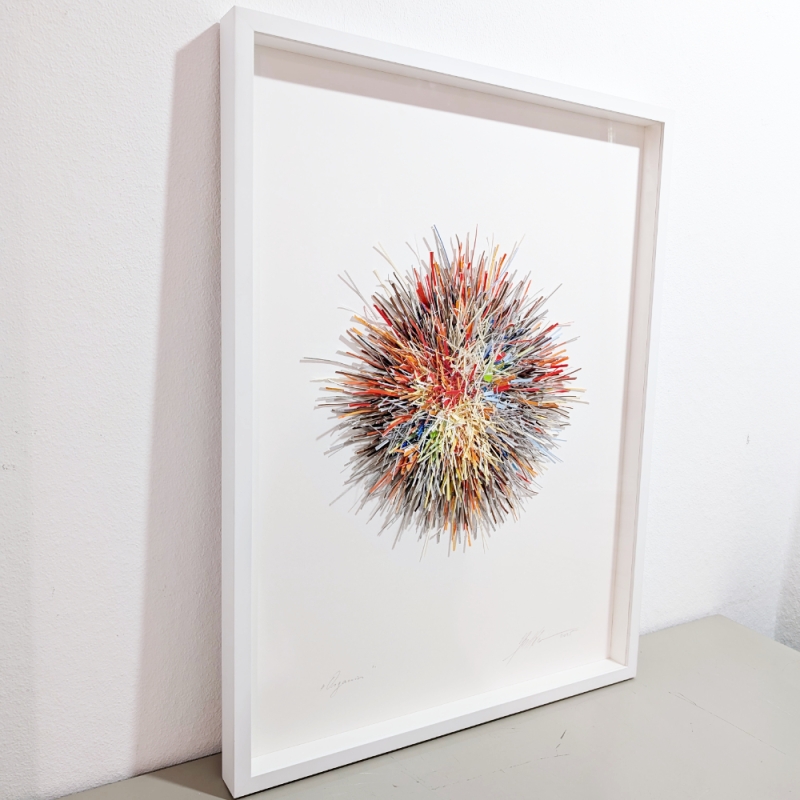 Original von Gabriele Mierzwa "Organics" Größe 80x60 im Rahmen von rechts