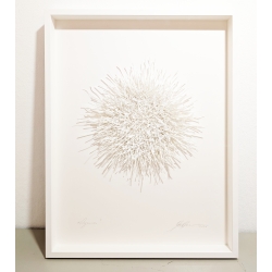 Organics weiß Original 3D Papierobjekt der Künstlerin Gabriele Mierzwa kaufen