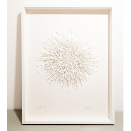 Organics weiß Original 3D Papierobjekt der Künstlerin Gabriele Mierzwa kaufen