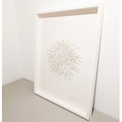 Organics weiß Original 3D Papierobjekt der Künstlerin Gabriele Mierzwa kaufen