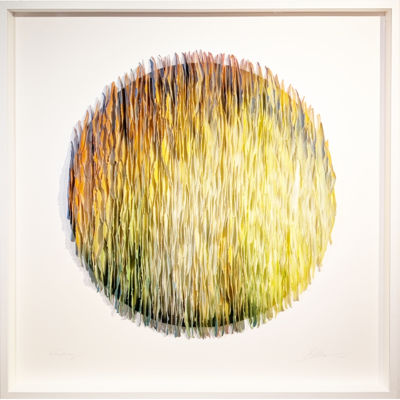 Gabriele Mierzwa "Klangkörper 2025-01" 100x100 - Original 3D Papierobjekt Preis: 4.640,00 €