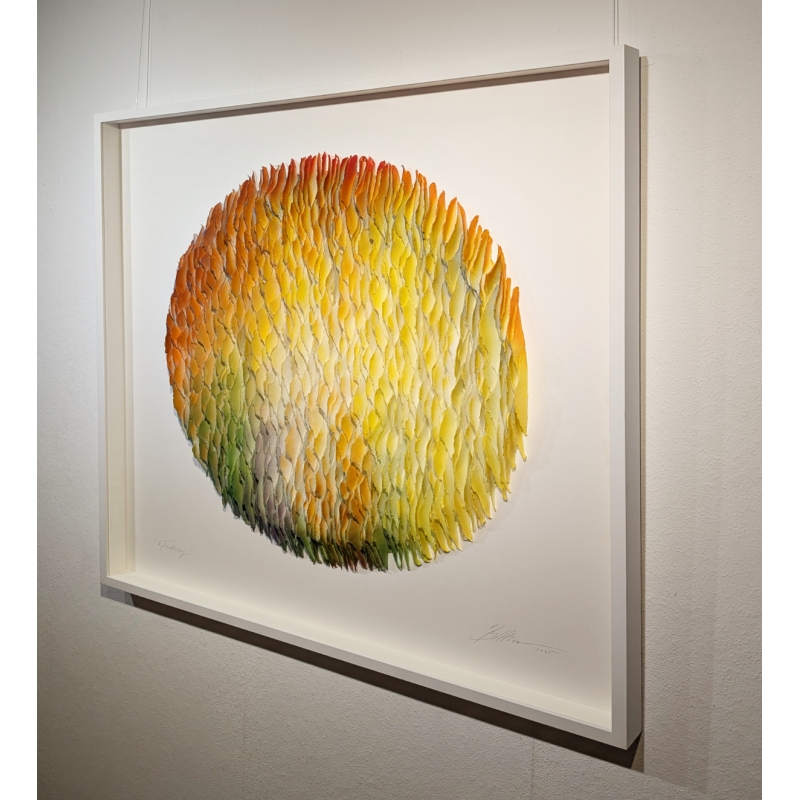 Gabriele Mierzwa "Klangkörper 2025-01" 100x100 - Original 3D Papierobjekt Preis: 4.640,00 €