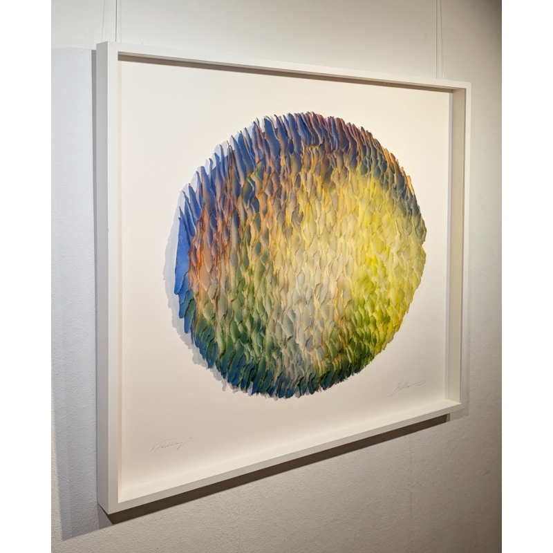 Gabriele Mierzwa "Klangkörper 2025-01" 100x100 - Original 3D Papierobjekt Preis: 4.640,00 €