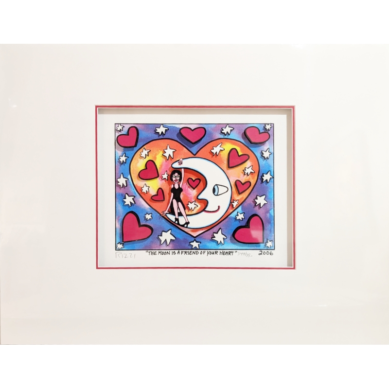James Rizzi: "THE MOON IS A FRIEND OF YOUR HEART" handsigniert Preis: 2.690,00 €