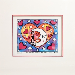 James Rizzi "THE MOON IS A FRIEND OF YOUR HEART" handsigniert mit "RIZZI" nummeriert mit 349/350