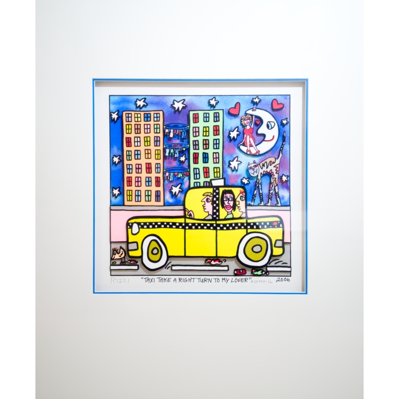James Rizzi: "TAXI TAKE A RIGHT TURN TO MY LOVER" handsigniert Preis: 2.999,00 €