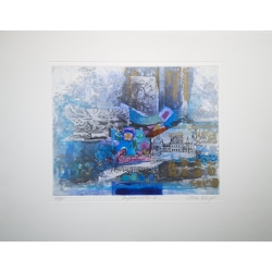 Nissan Engel "Improvisation II" Original Bild-Kunst