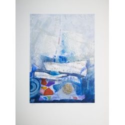 Nissan Engel "Mi bemol" Original Bild-Kunst