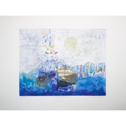 Nissan Engel "Tansparence" Original Bild-Kunst