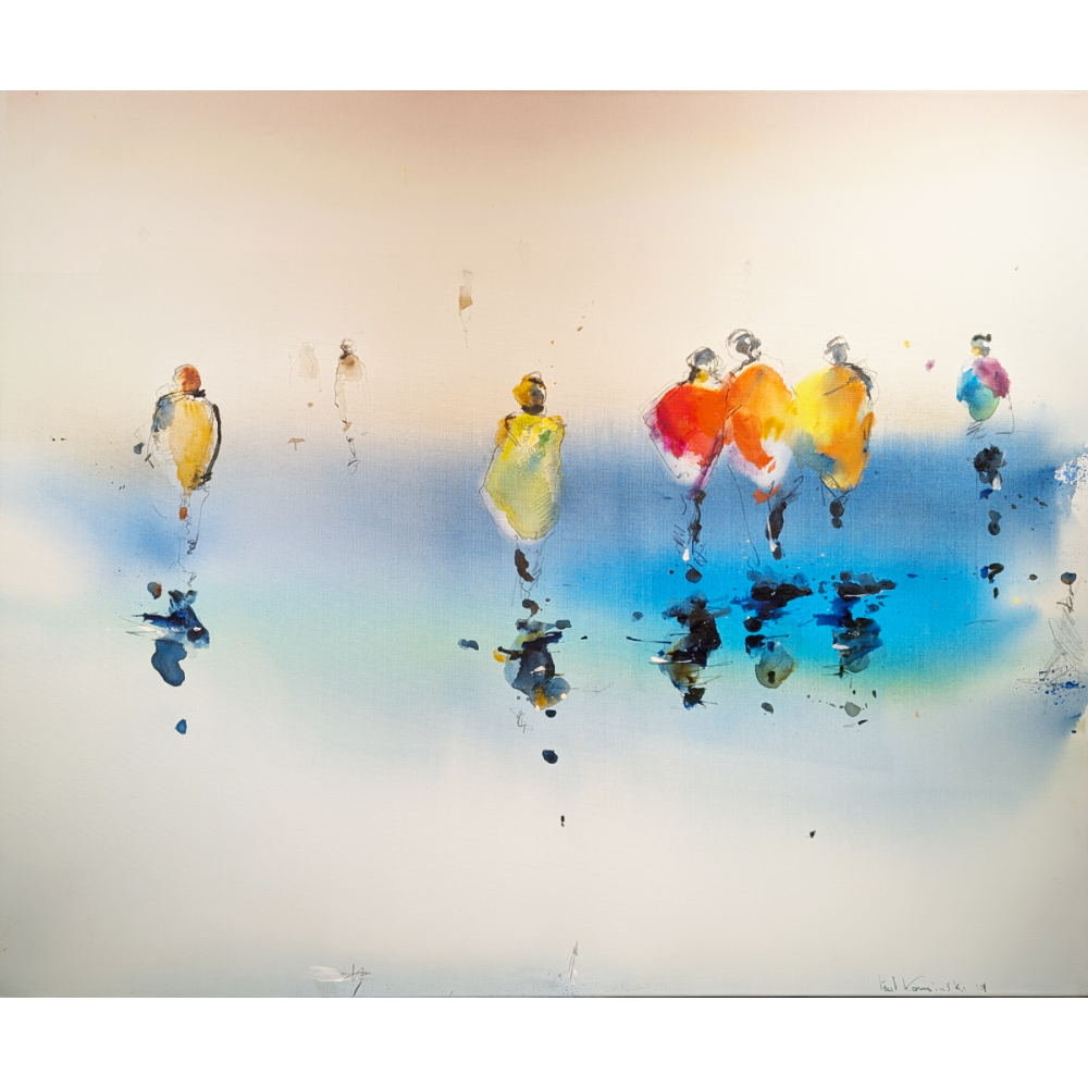 Gemälde Menschen im Watt 5 -2019- | Paul Kaminski Preis: 3.300,00 €