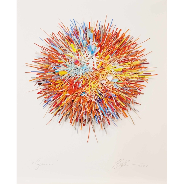 3D Papierobjekt „Twister“  50x40 – Original von Gabriele Mierzwa kaufen
