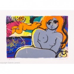 Original Kunst von Michael Leu "2 women II - SC 712" kaufen Sie Bilder des bekannten amerikanischen Künstlers