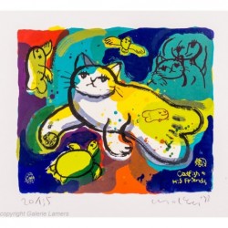 Original Kunst von Michael Leu "Catfish & his friends" kaufen Sie Bilder des bekannten amerikanischen Künstlers
